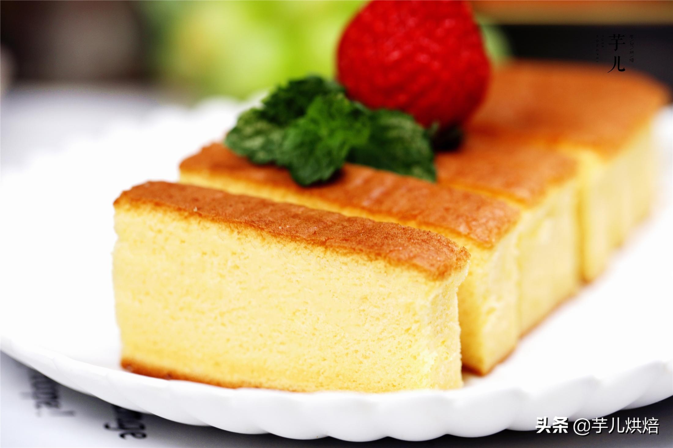 松软的长崎蛋糕,长崎蛋糕正宗做法视频