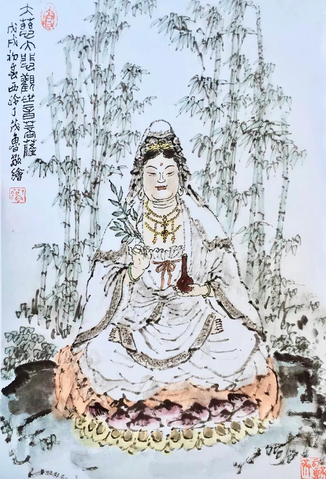 欣赏老画家水墨丹青,丁茂鲁书画作品欣赏