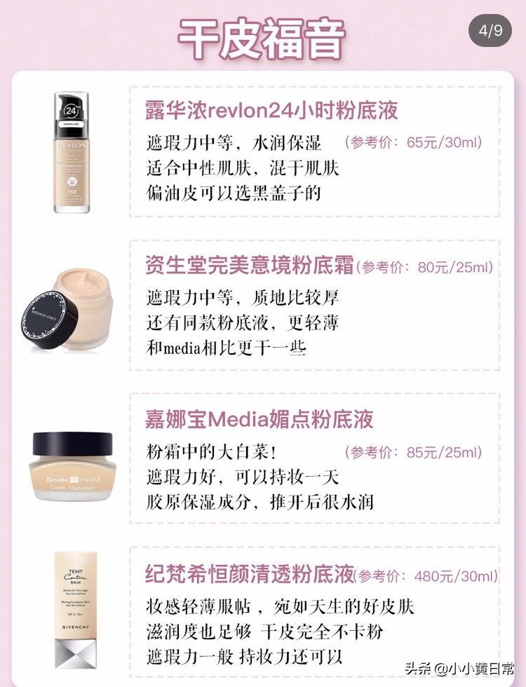 粉底液敏感肌痘痘肌混油皮,油皮敏感肌冬天用什么粉底液