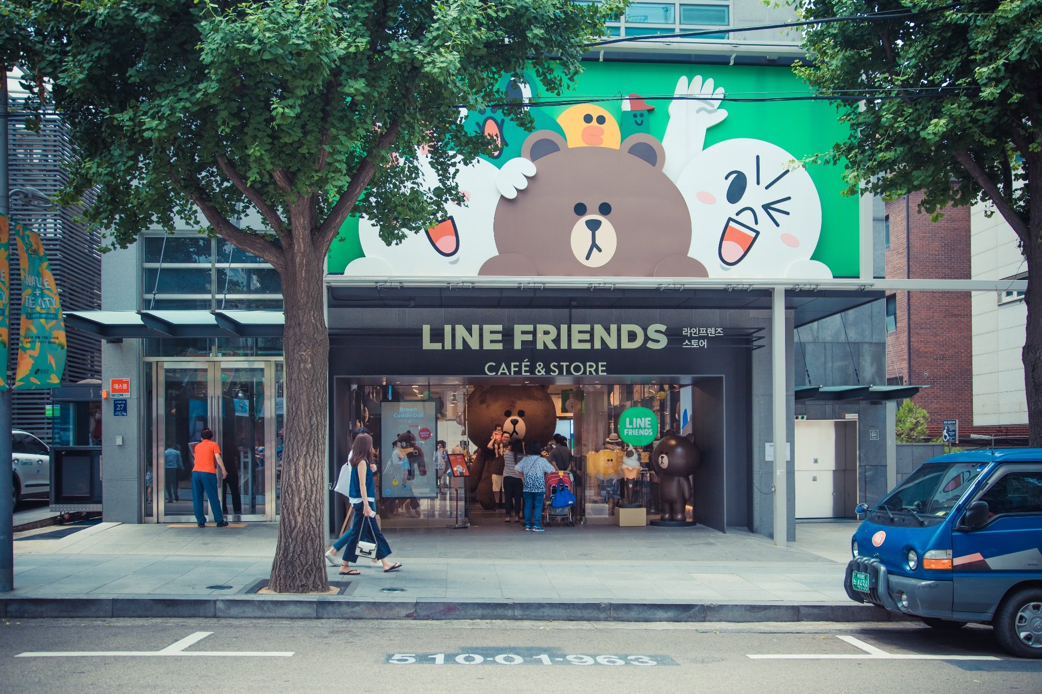 韩国linefriends店,韩国哪里买linefriends车载香水