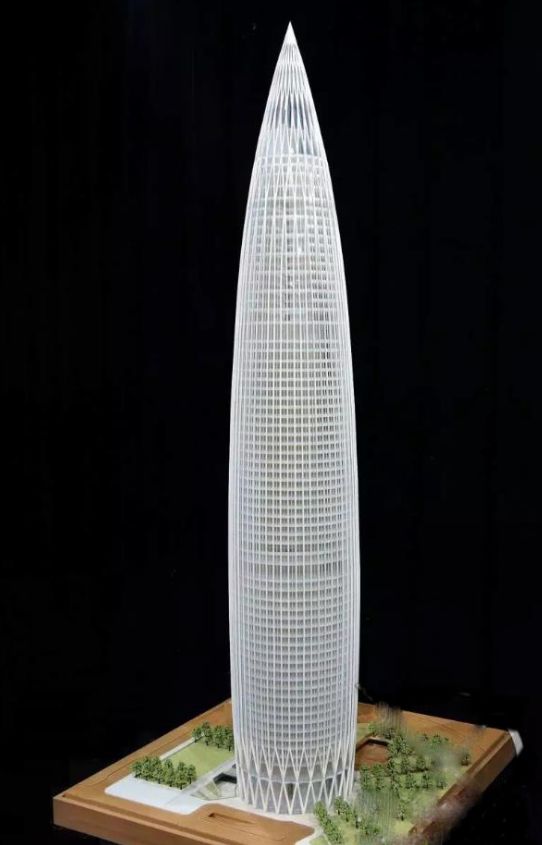 深圳华润春笋大厦最早效果图,深圳华润大厦原设计图