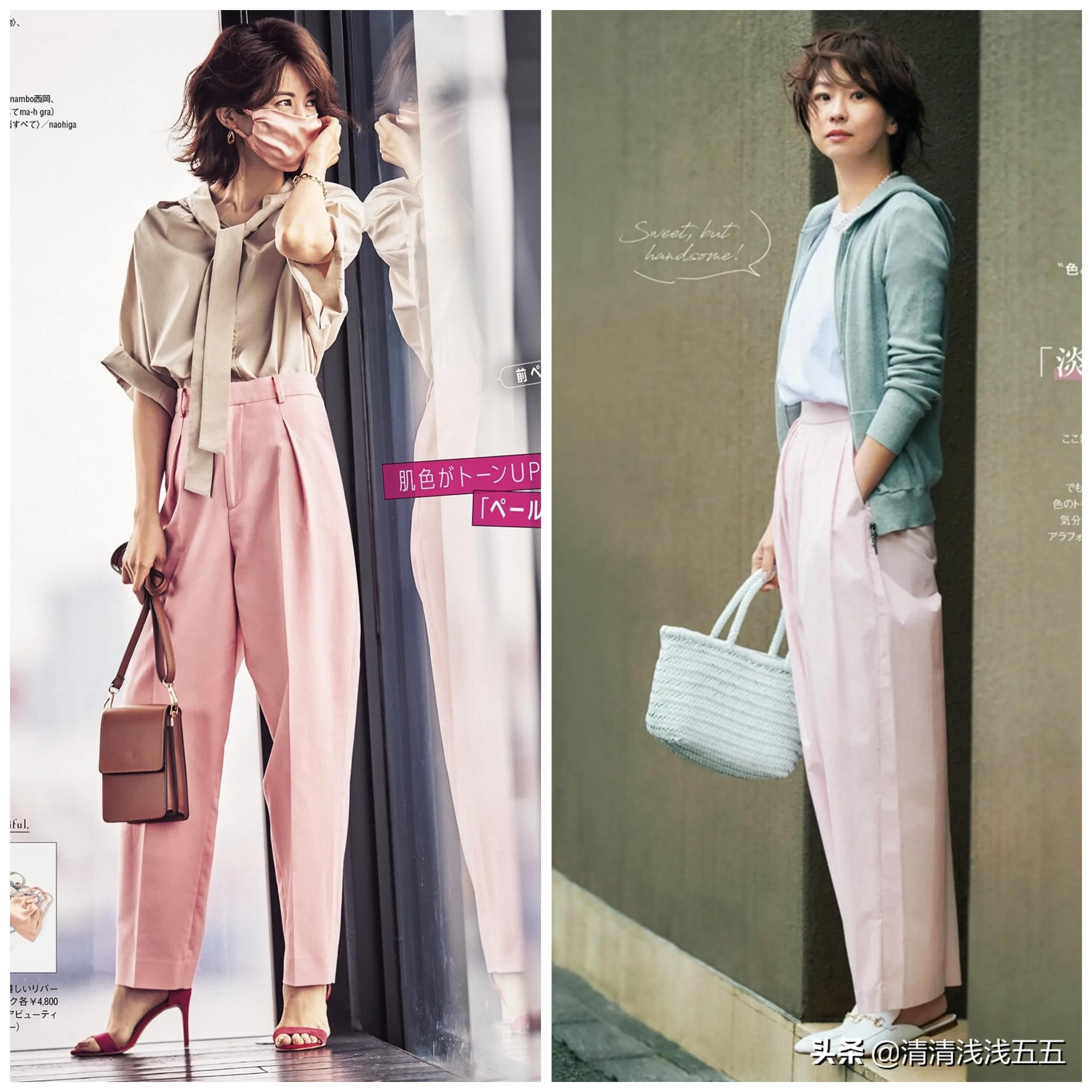 三木粉色系搭配,粉色系裙子搭配