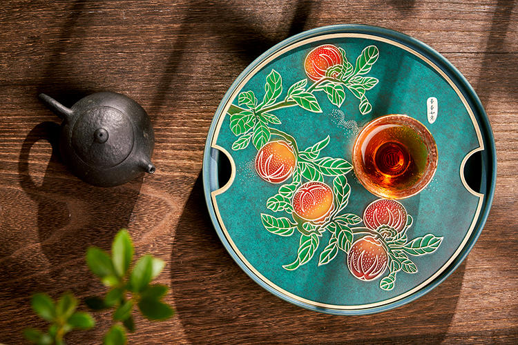 百年朱府铜艺图片大全,百年铜艺茶盘效果图