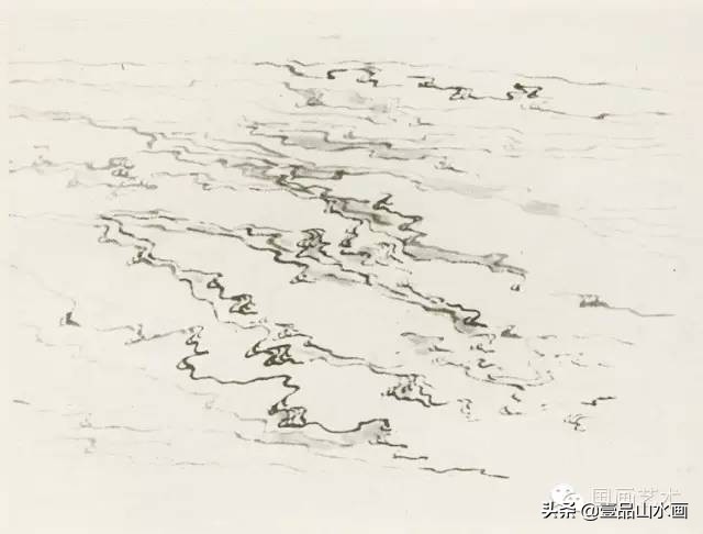 陆俨少画水视频,陆俨少画水