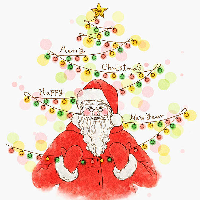 平安夜圣诞节贺卡,圣诞节贺卡英语版