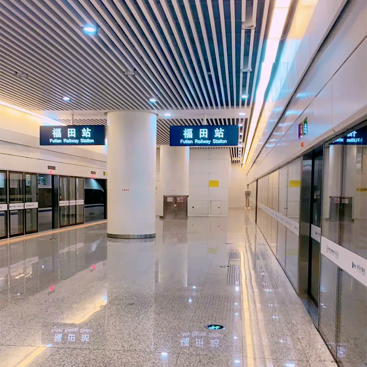 深圳福田火车站亚洲最大,深圳市福田站全貌