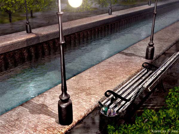 精美壁纸二次元风景油画,壁纸可爱油画质感风景