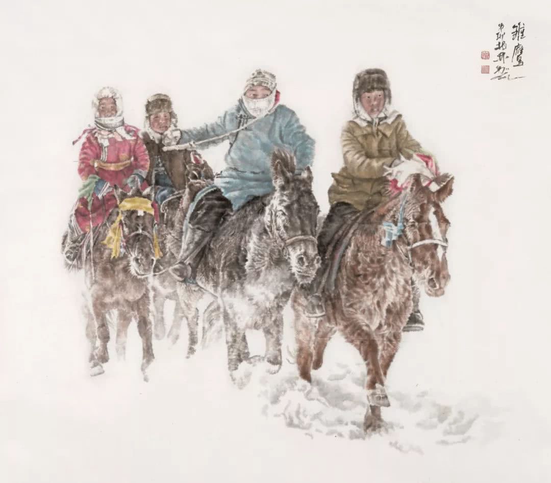 郑柏林人物画欣赏,郑柏林国画作品