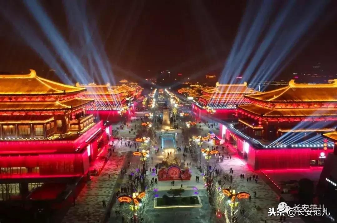 大唐不夜城还原照片,大唐不夜城换装拍摄