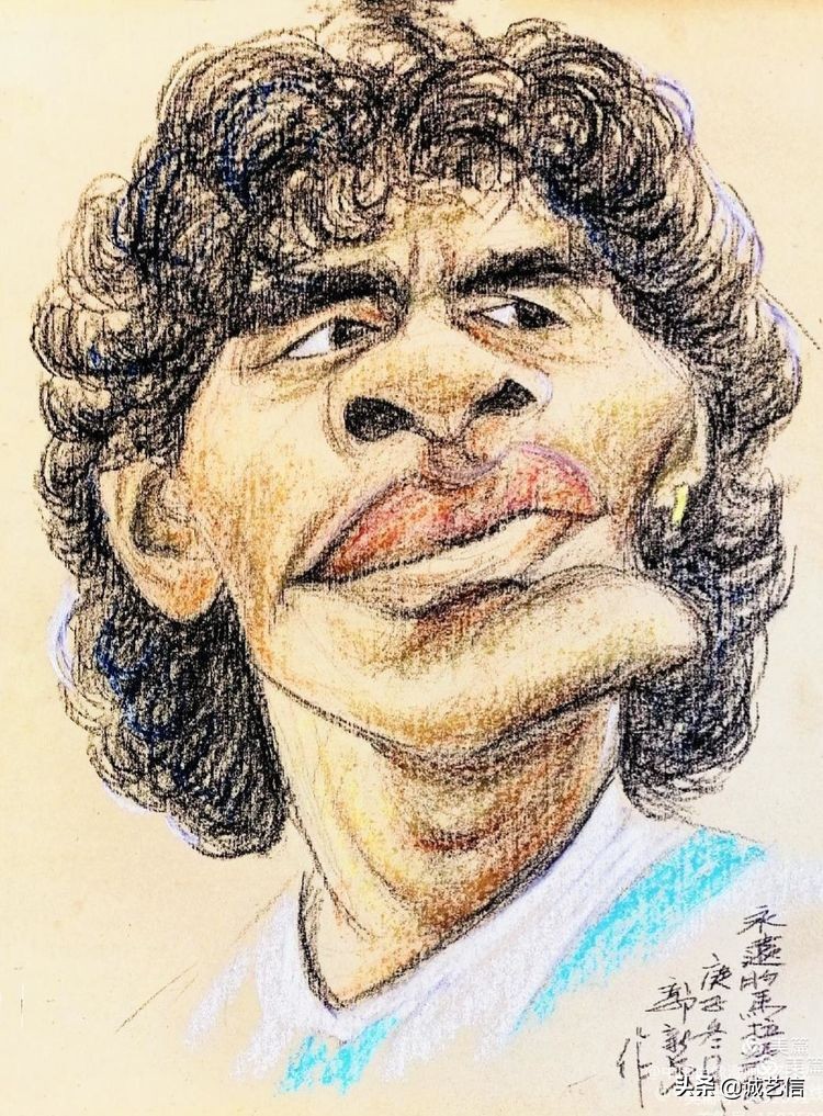 马拉多纳高清漫画壁纸,马拉多纳漫画