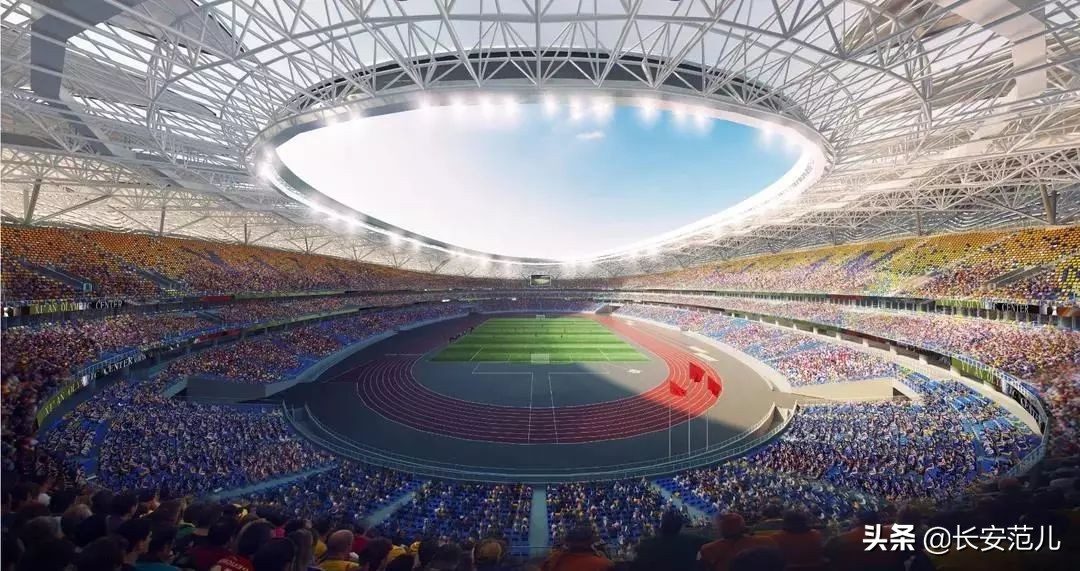 西安最“钢”地标！782天，西安奥体中心主体育场“石榴花”落成