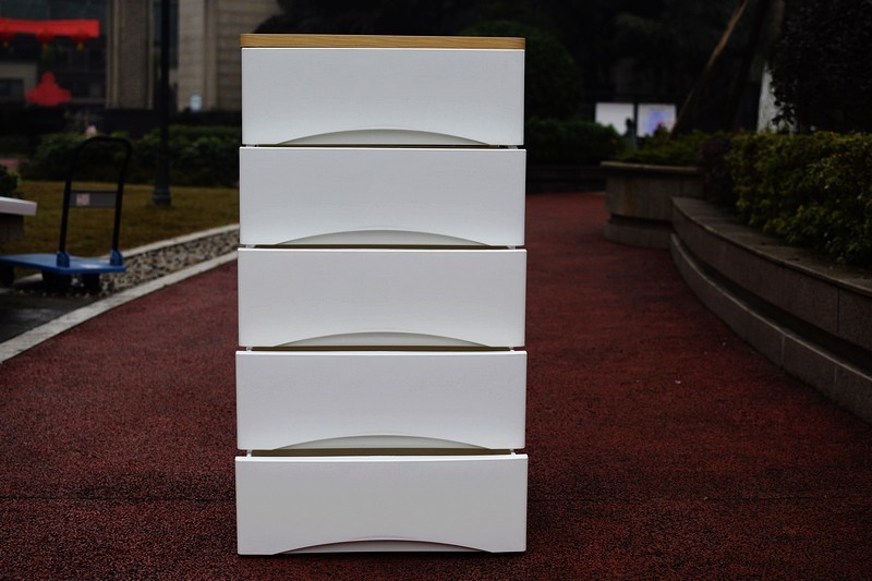 也雅可移动家用抽屉式收纳柜五层,五层渐变蓝加厚抽屉式收纳柜5层