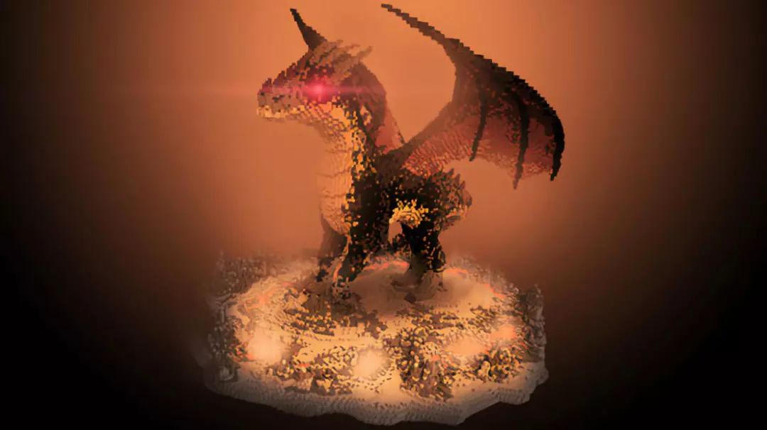 我的世界格子画龙,我的世界双头光龙怎么画