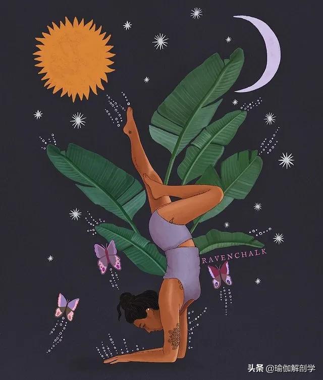 ins瑜伽漫画图片,瑜伽小人唯美漫画