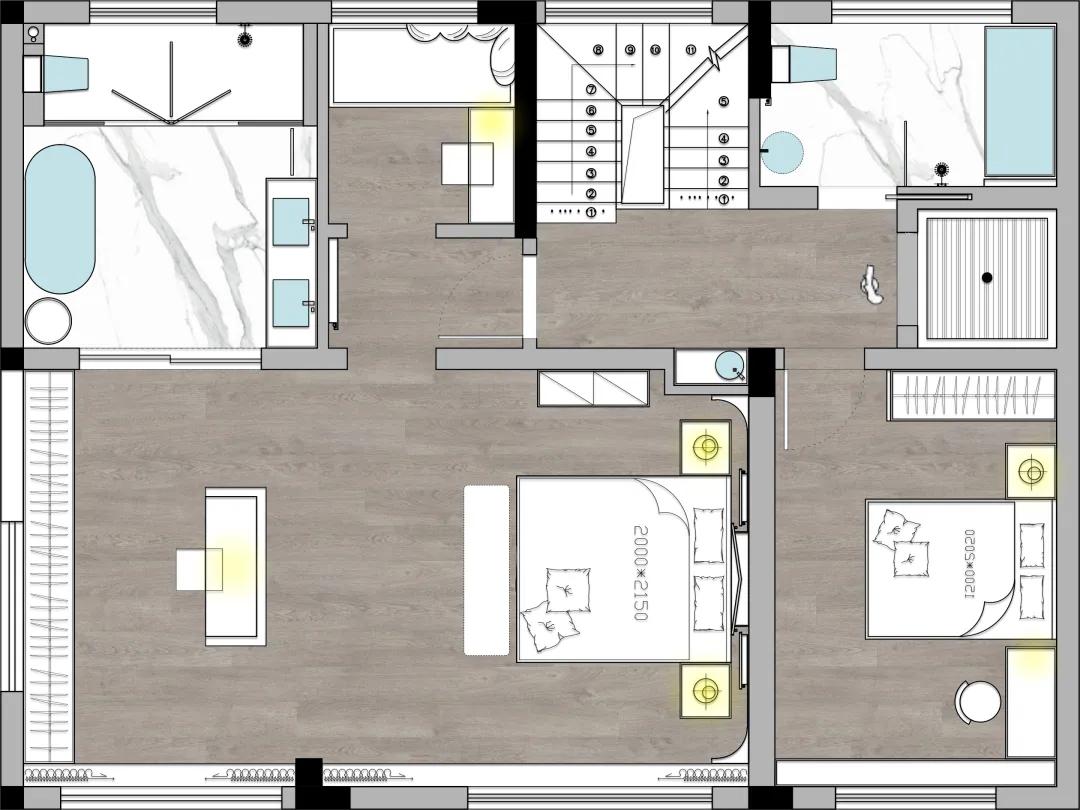 中式6层豪华顶级别墅,6层楼的现代风格别墅