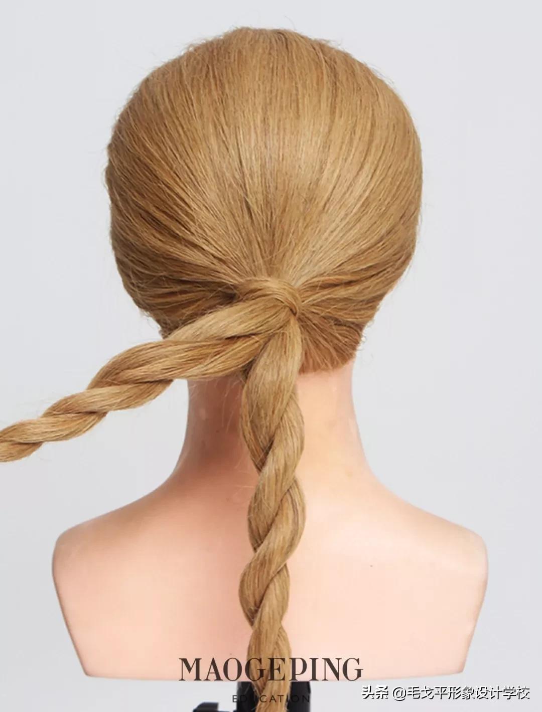 发量少也能顶部饱满的盘发,发量少的怎么盘发好看