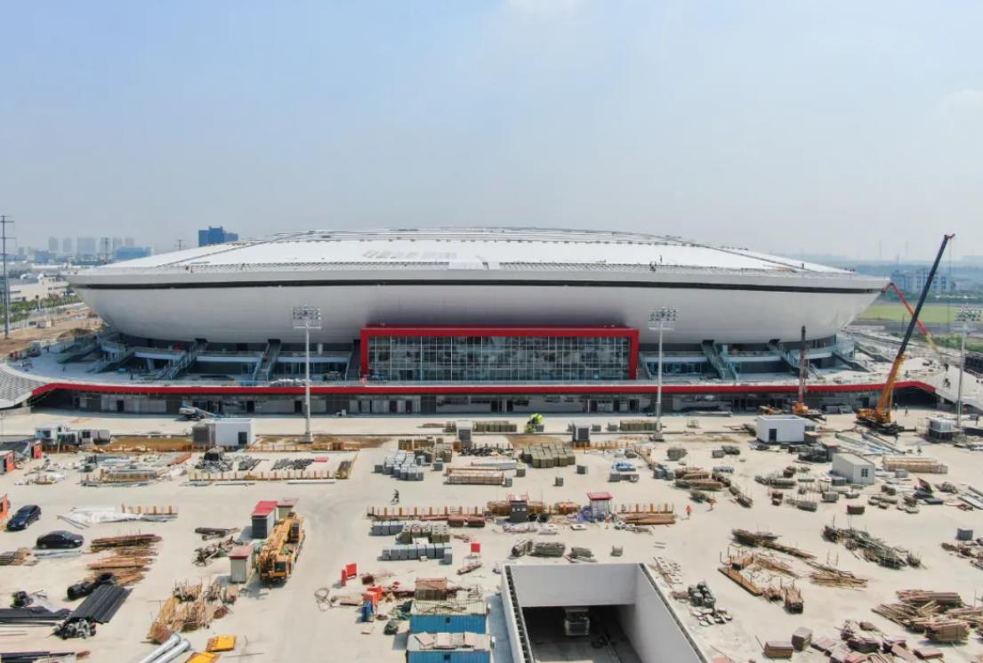 上海浦东专业足球场最新进展,上海浦东足球场最新图片