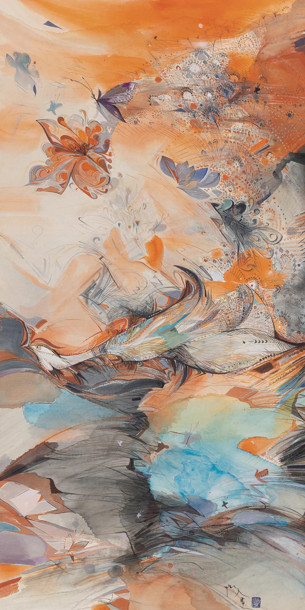 赵怡文中国画作品展,江苏书画院名家