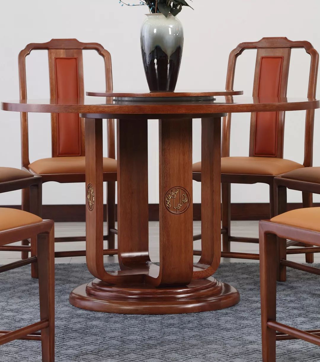 海棠木实木家具系列,海棠木新中式