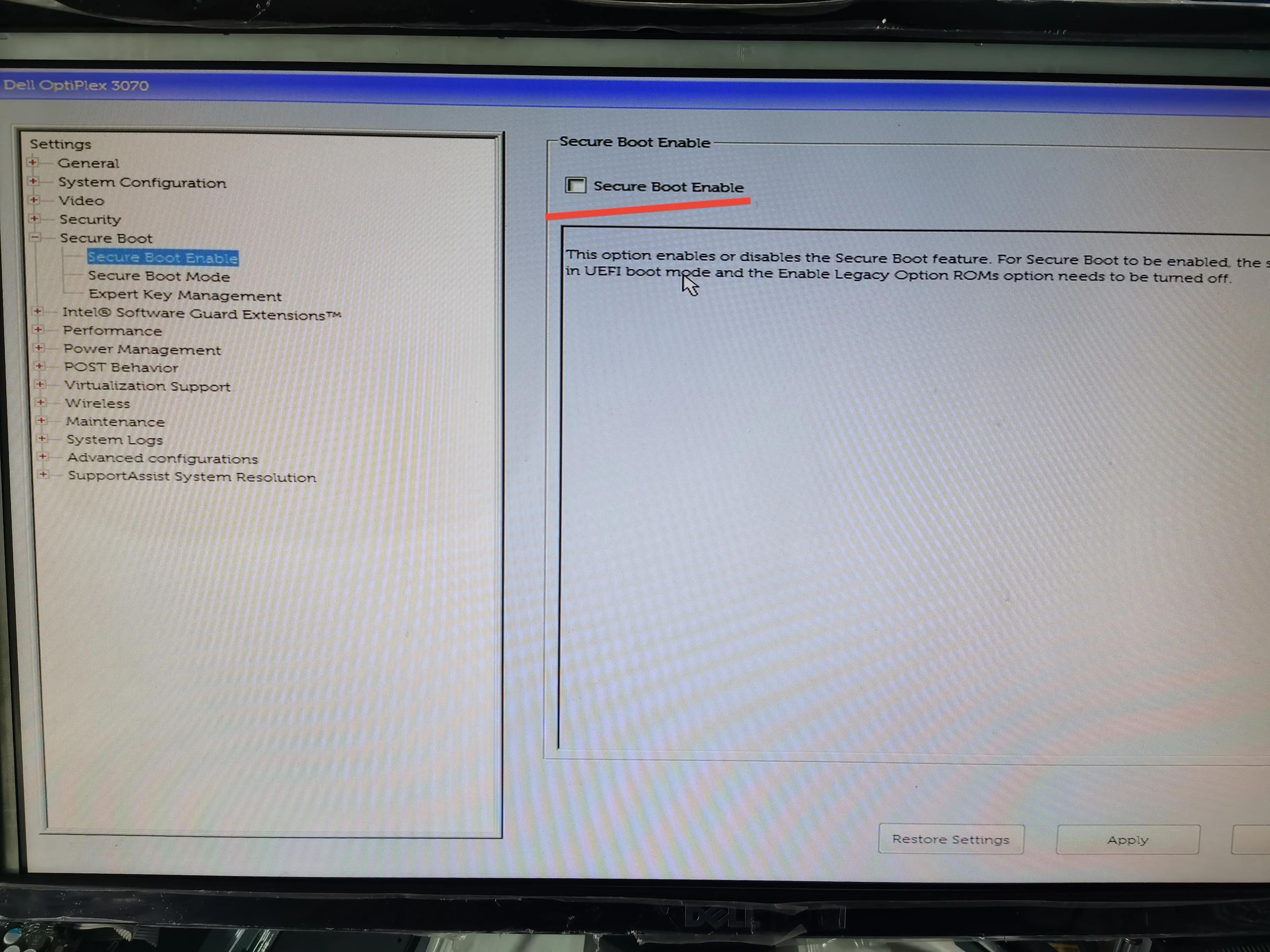 戴尔OptiPlex3070安装win764位