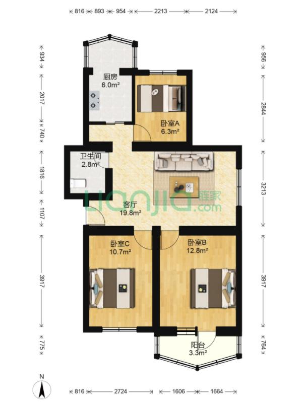650万北京房子,小户型海淀房子推荐