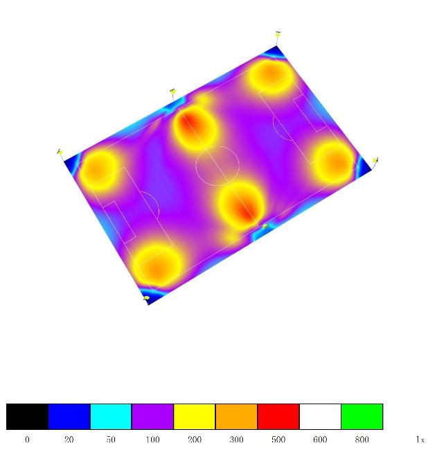 足球场使用什么灯效果最好,足球场用多大的灯