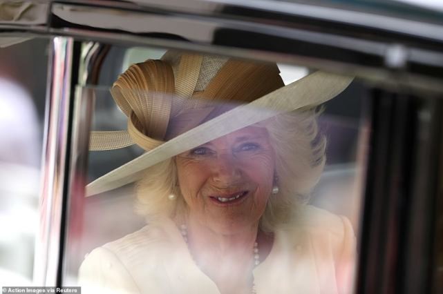 马克龙真暖心，帮布丽吉特整理领口怕走光，真爱程度不亚于查尔斯