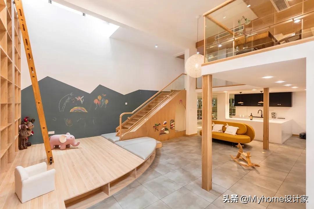 有趣的儿童房设计,儿童房设计滑梯房间