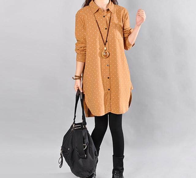 冬季好看的棉麻长袖衫,关于棉麻类的时尚风格的宽松衫