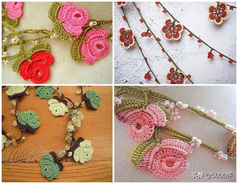 钩织饰品小星星,精品小饰品钩织