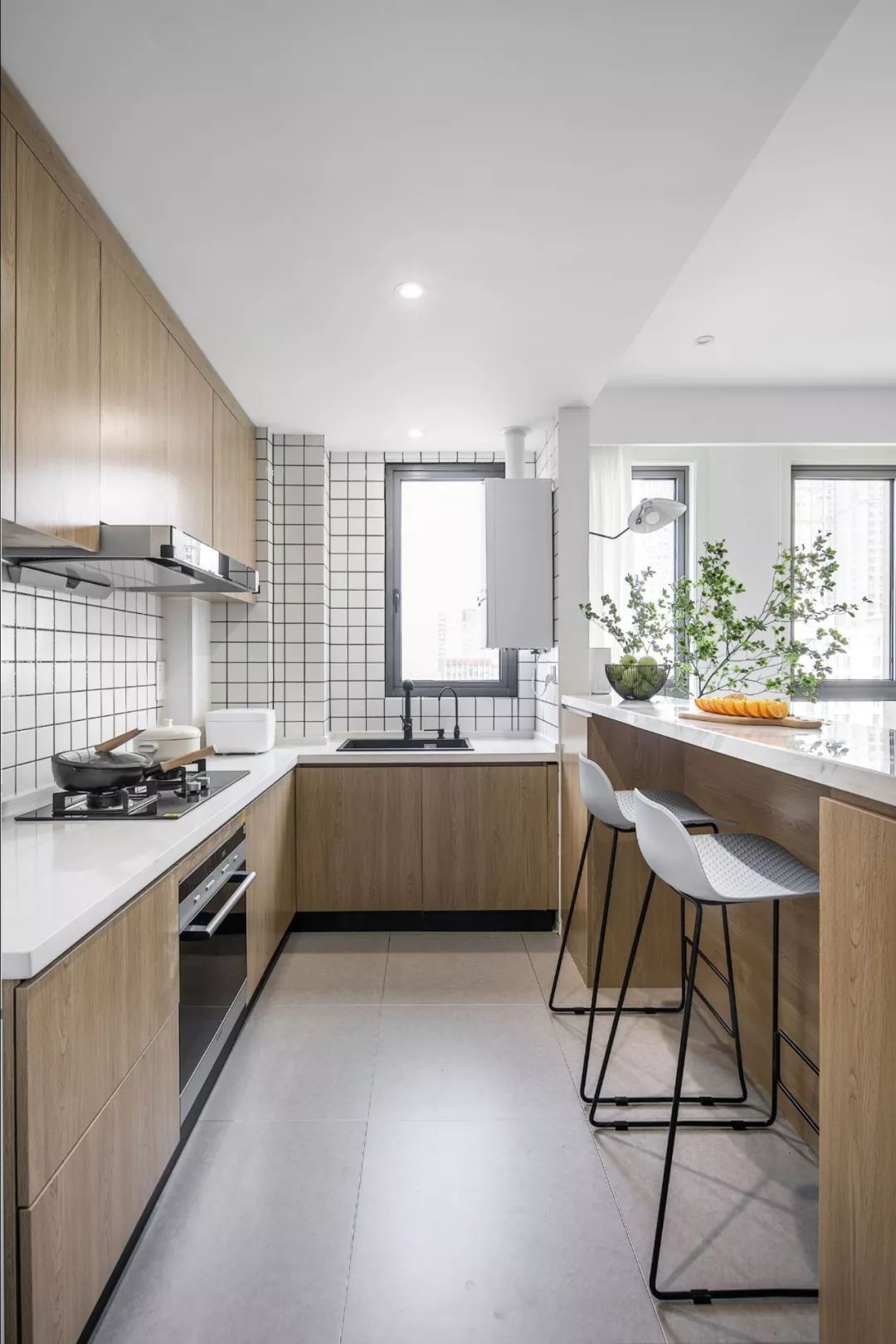 厨房橱柜门新中式款式和颜色,橱柜门颜色香芋色