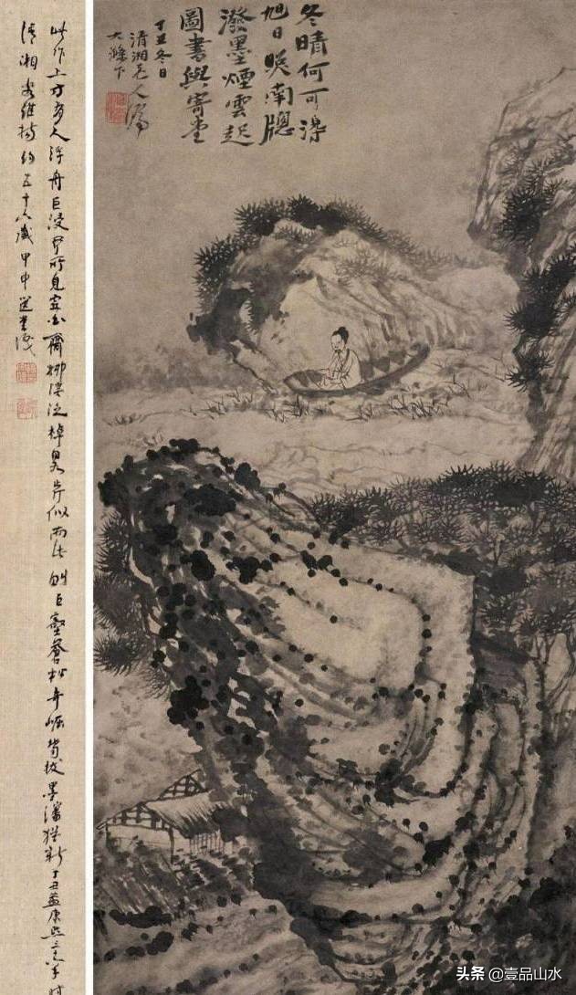 石涛山水画高清大全,石涛小写意山水画小品图片