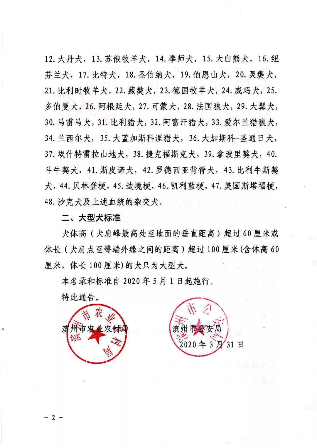 滨州48种烈性犬标准,滨州烈性犬最新规定