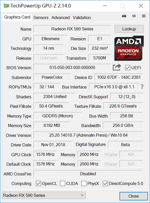 迪兰rx5908g显卡测评,rx590迪兰恶魔和蓝宝石超白金