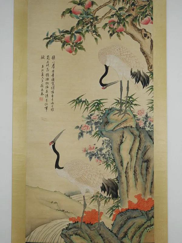 松春万古鹤寿千年,鹤寿千年山水画