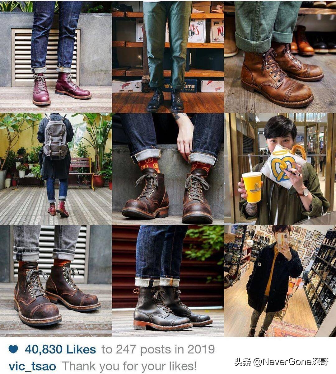 买了工装靴不知道怎么搭配？看看这27个RedWingIns