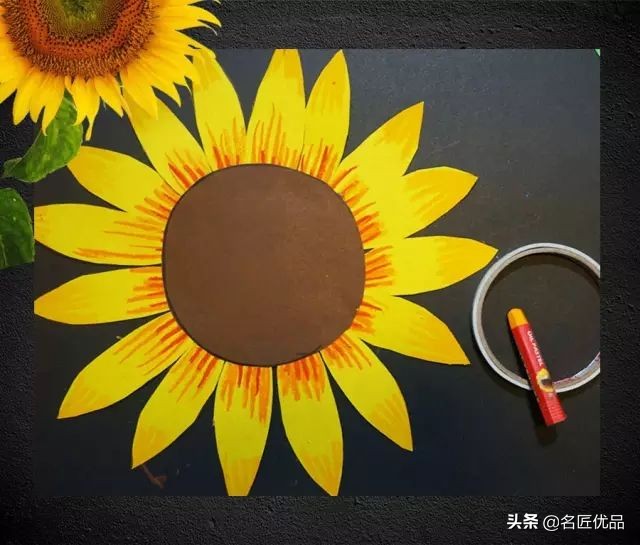 幼儿园向日葵绘本手工制作简单的,向日葵手工diy图片大全大图