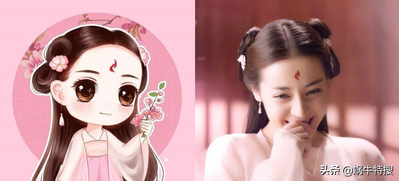 杨颖热巴的头像,杨颖的q版照片