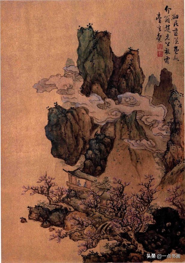 明画家蓝瑛溪山幽居图,明蓝瑛山水画全集