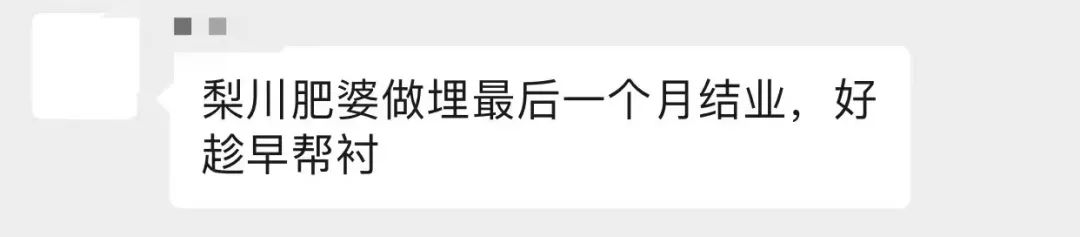 再见了，梨川肥婆…