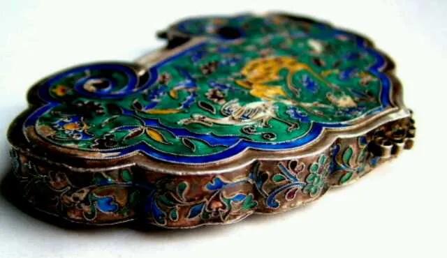 珐琅古法长命锁,最贵的古代银锁