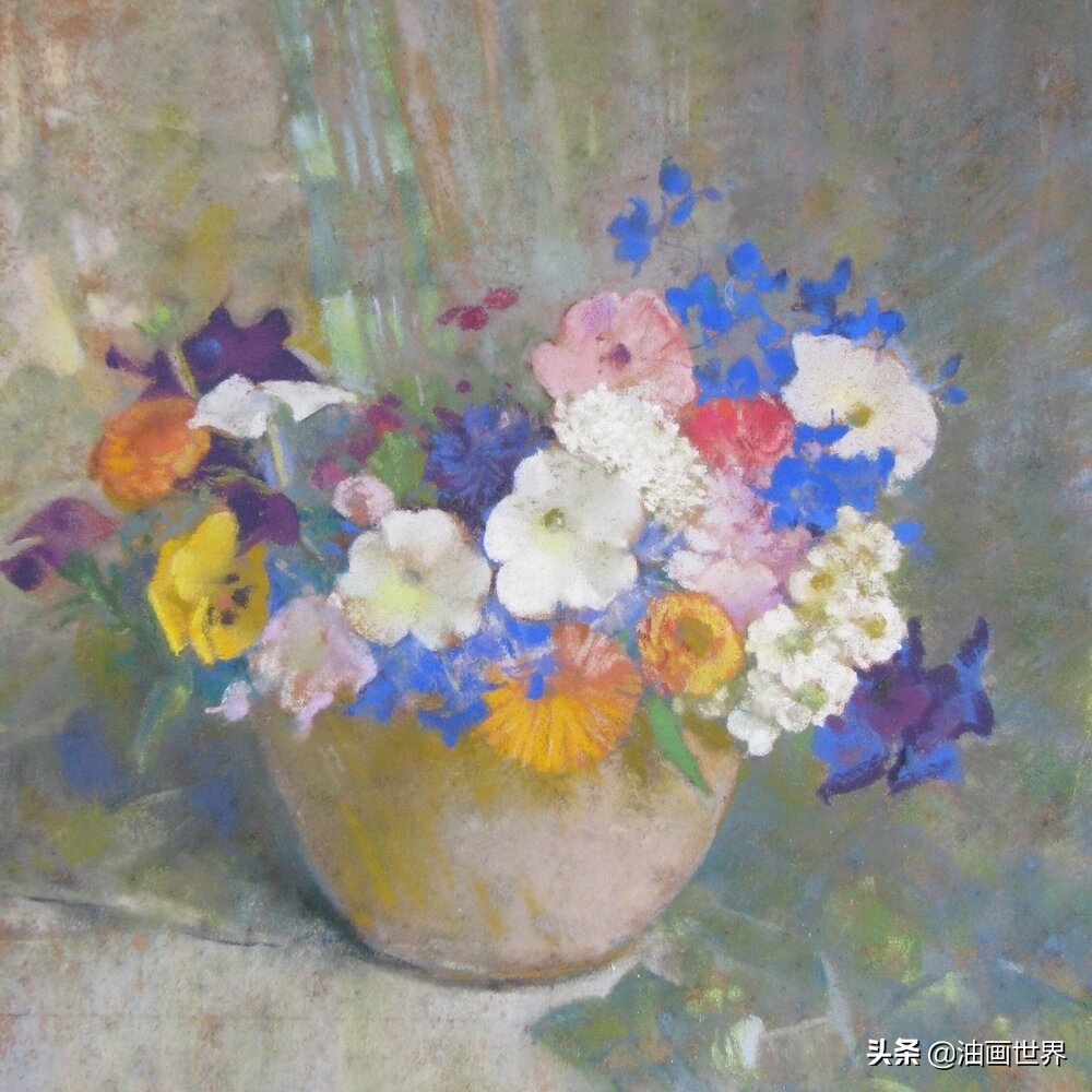 英国画家安妮静物花卉,美国女画家简莱特曼花卉作品