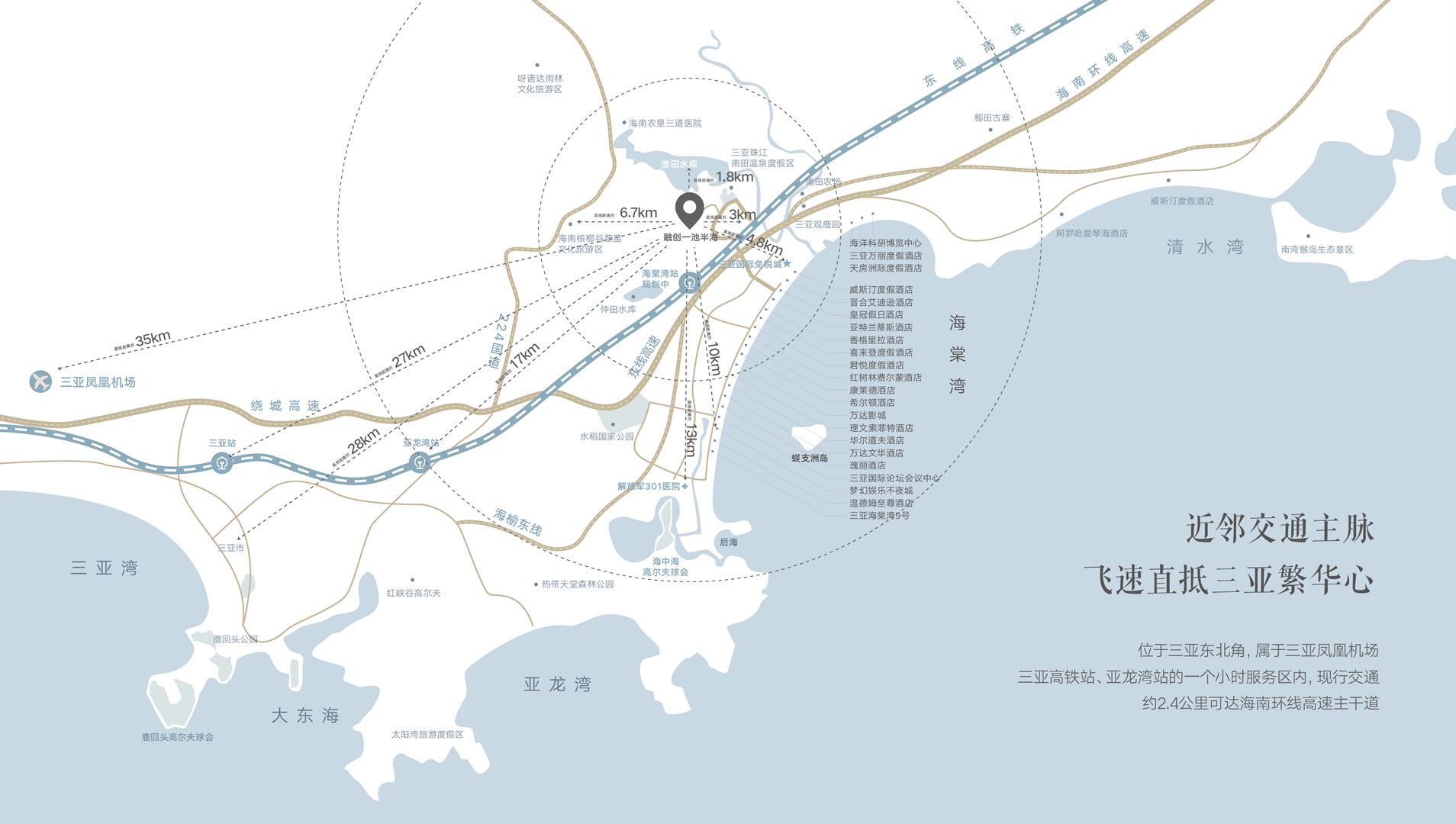 海南融创精美二房,三亚海棠湾融创一池半海叠拼