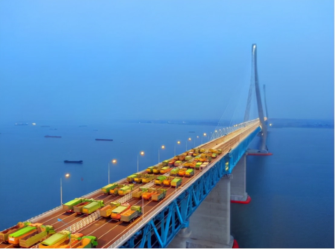 沪通长江大桥施工视频,沪通长江大桥钢梁安装照片