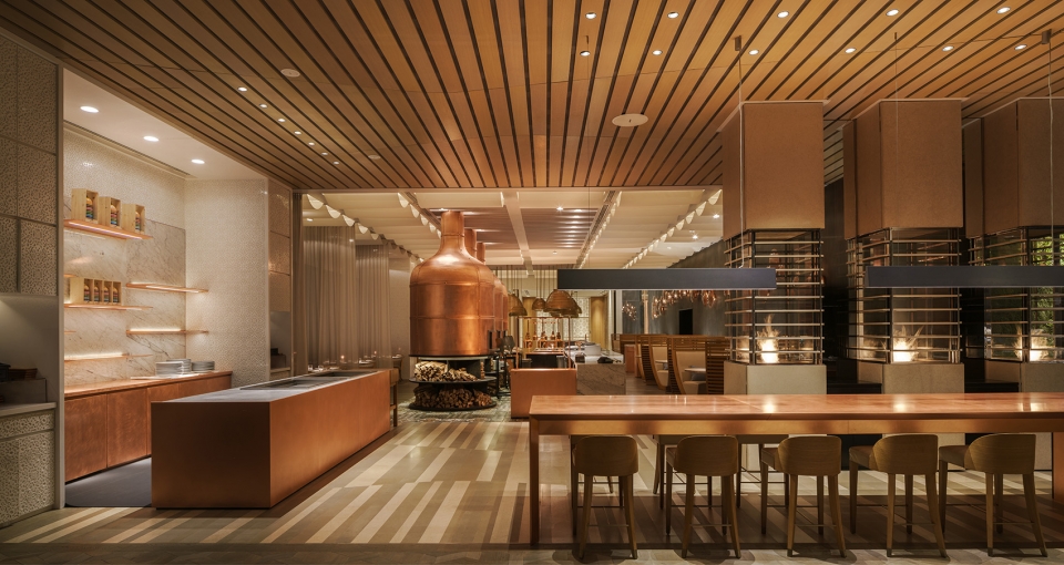 高档泰式餐厅设计案例,全季酒店自助餐厅设计