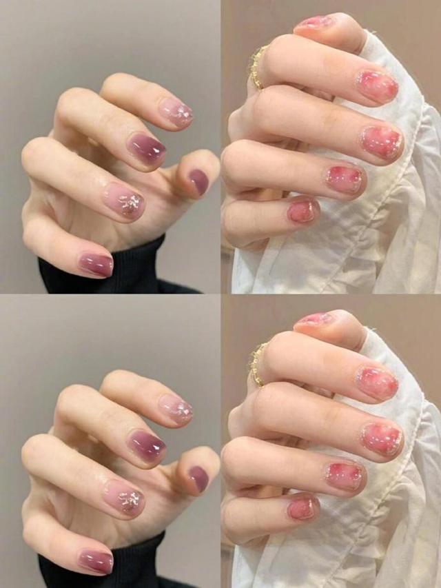 40到50岁干净显白美甲颜色,2021最火美甲显白颜色渐变图片