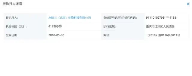 水肤兰被市监局列入百日行动案例后仍虚假宣传