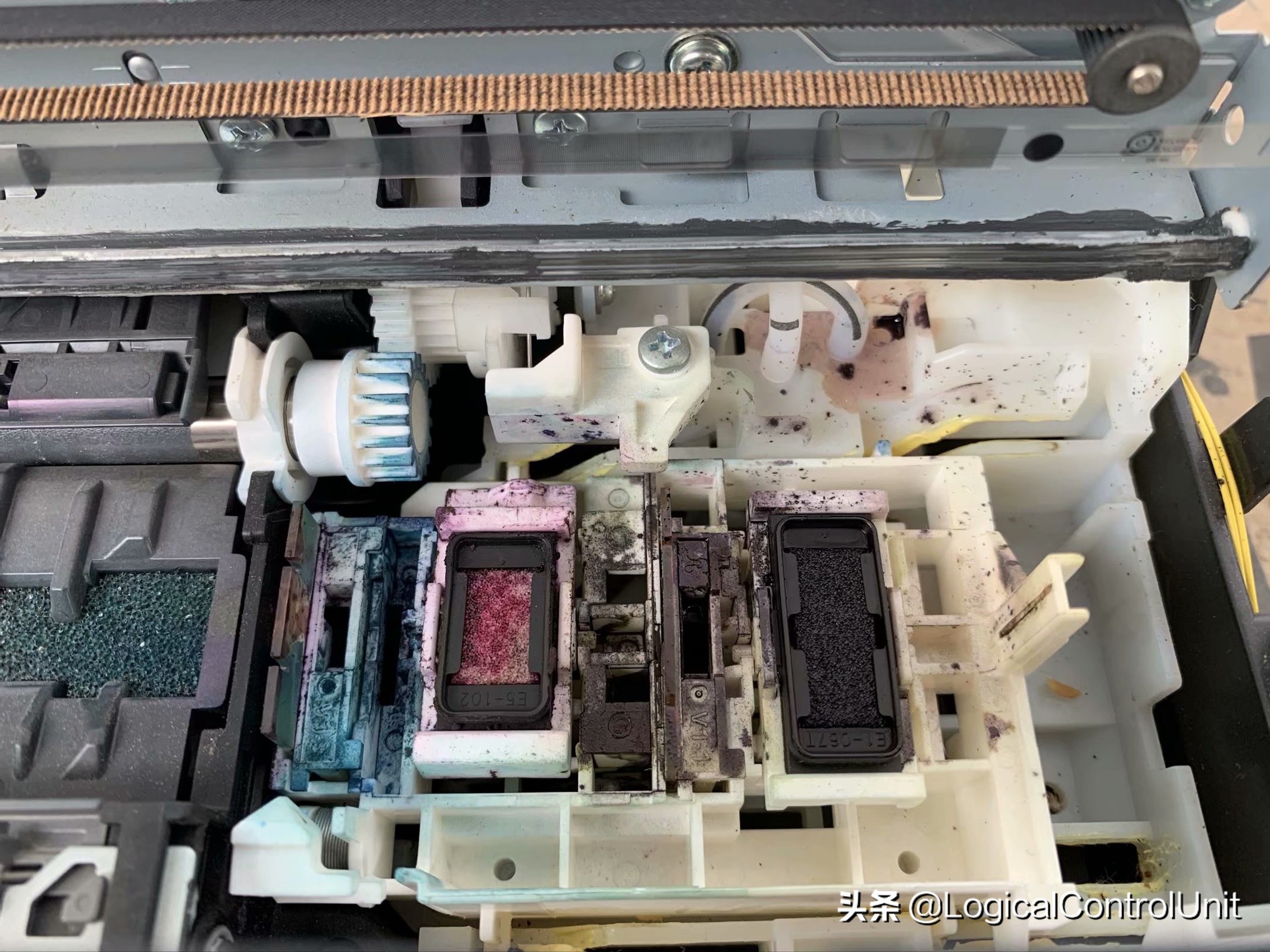 佳能彩色复印机拆机视频,佳能mx378打印机废墨仓拆卸