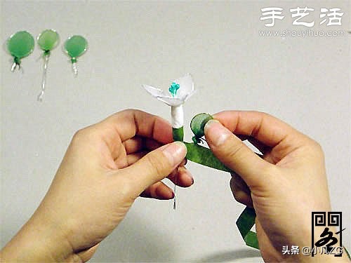 彩菊的制作方法,网袜花手工制作