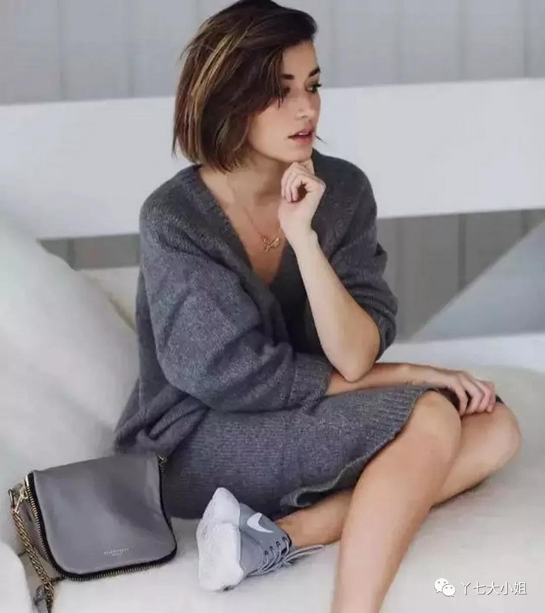 针织裙可以让你大方又得体,针织裙冬款气质减龄洋气